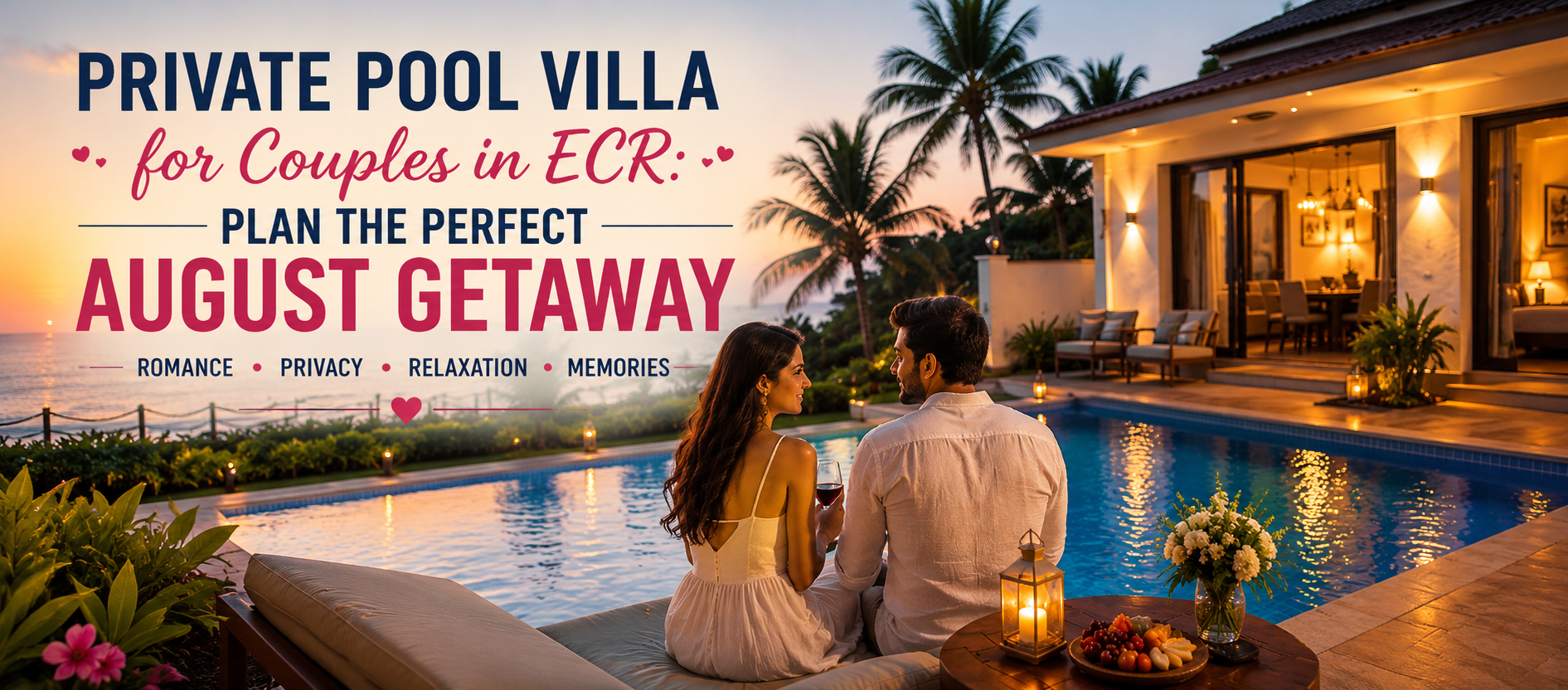 Private Pool Villa for Couples in ECR: Plan the Perfect August Getaway