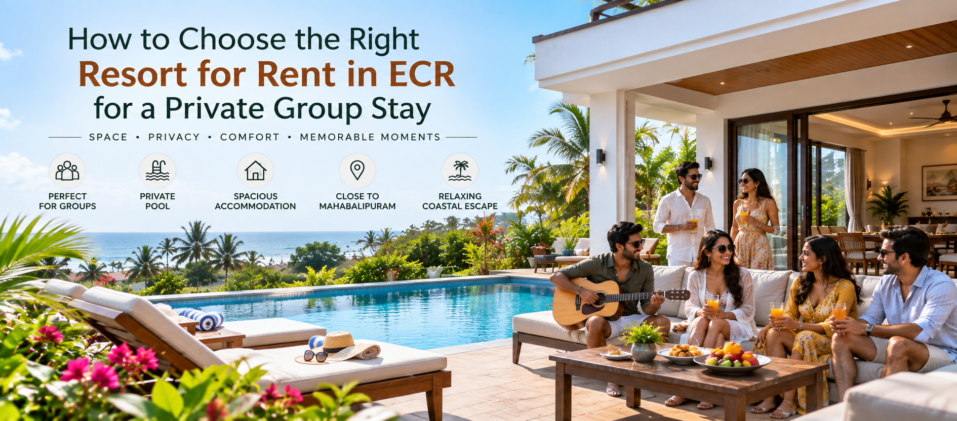 How to Choose a Resort for Rent in ECR | Private Group Stay