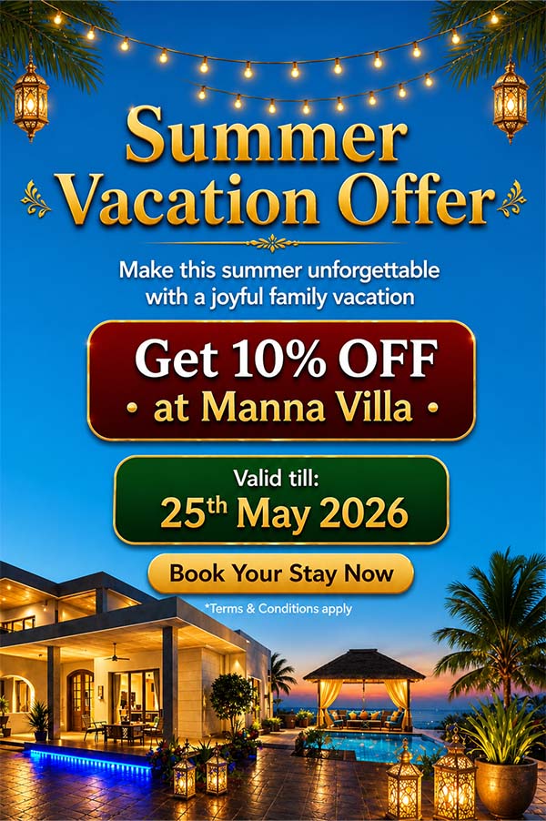 Manna Villa Vacation Offer - Luxury Villa ECR Mahabalipuram